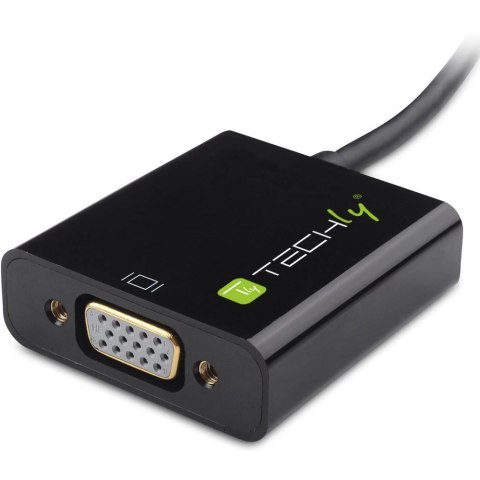 Techly IDATA HDMI-VGA4 adapter kablowy VGA (D-Sub) HDMI Type C (Mini) Czarny Techly IDATA HDMI-VGA4 adapter kablowy VGA (D-Sub) HDMI Type C (Mini) Czarny
