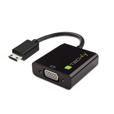 Techly IDATA HDMI-VGA4 adapter kablowy VGA (D-Sub) HDMI Type C (Mini) Czarny Techly IDATA HDMI-VGA4 adapter kablowy VGA (D-Sub) HDMI Type C (Mini) Czarny