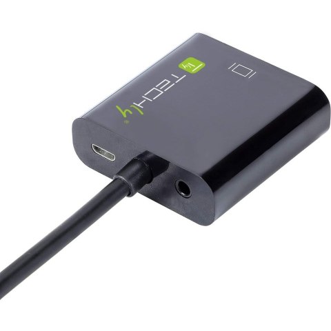 Techly IDATA HDMI-VGA4 adapter kablowy VGA (D-Sub) HDMI Type C (Mini) Czarny Techly IDATA HDMI-VGA4 adapter kablowy VGA (D-Sub) HDMI Type C (Mini) Czarny