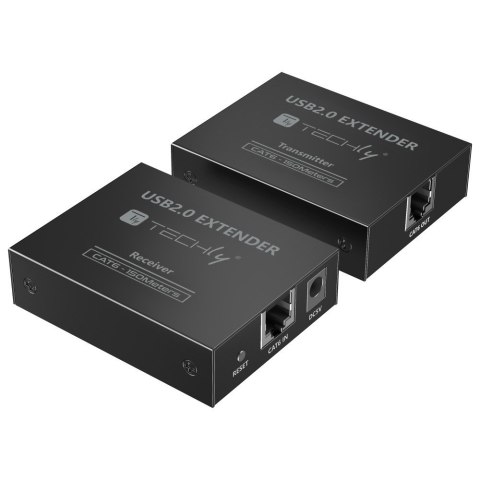 Techly IUSB-EXTEND1504P przedłużacz AV Nadajnik i odbiornik AV Czarny Techly IUSB-EXTEND1504P przedłużacz AV Nadajnik i odbiornik AV Czarny