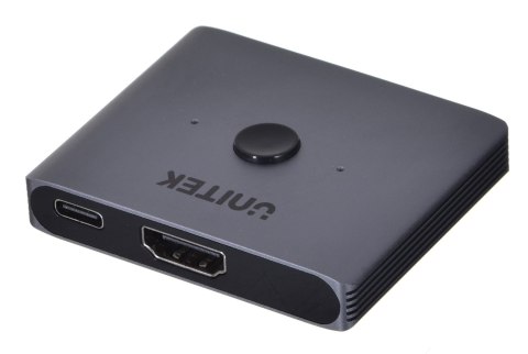 Unitek dwukierunkowy przełącznik sygnału HDMI 2.1 2 in 1 out 8K Unitek dwukierunkowy przełącznik sygnału HDMI 2.1 2 in 1 out 8K