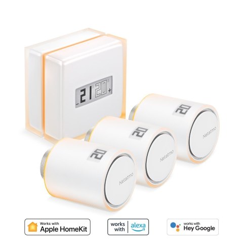 Zestaw: termostat + 3 zawory Netatmo NBU-NTH-NAV Zestaw: termostat + 3 zawory Netatmo NBU-NTH-NAV