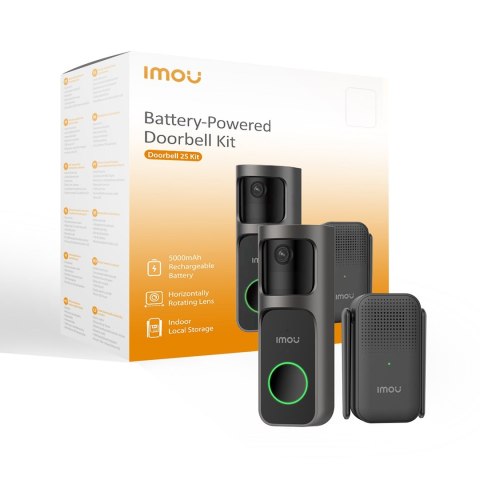 Zestaw wideodomofonowy VIDEO DOORBELL KIT/2S DB-2SP-3T0W/DS2S IMOU Zestaw wideodomofonowy VIDEO DOORBELL KIT/2S DB-2SP-3T0W/DS2S IMOU