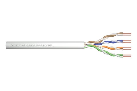 Digitus Kabel instalacyjny ze skrętką 2-żyłową ASSNET100 CAT 5e U-UTP Digitus Kabel instalacyjny ze skrętką 2-żyłową ASSNET100 CAT 5e U-UTP