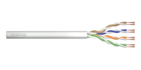 Digitus Kabel typu linka kat.5e, U/UTP, AWG 26/7, PVC, 305m, szary, karton Digitus Kabel typu linka kat.5e, U/UTP, AWG 26/7, PVC, 305m, szary, karton