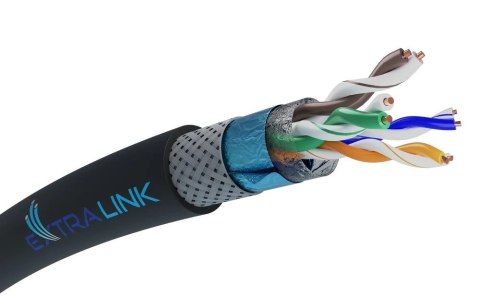 Extralink CAT5E SFTP (SF/UTP) V2 Zewnętrzny Kabel Extralink CAT5E SFTP (SF/UTP) V2 Zewnętrzny Kabel