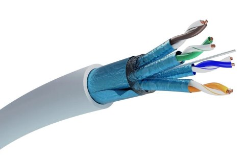 Extralink Kabel sieciowy skrętka CAT6A FTP (F/FTP) V2 Wewnętrzny 500M LSZH Extralink Kabel sieciowy skrętka CAT6A FTP (F/FTP) V2 Wewnętrzny 500M LSZH