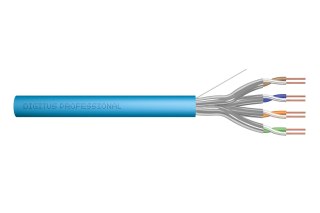 Kabel instalacyjny DIGITUS kat.6A, U/FTP, Eca, AWG 23/1, LSOH, 305m, niebieski, karton