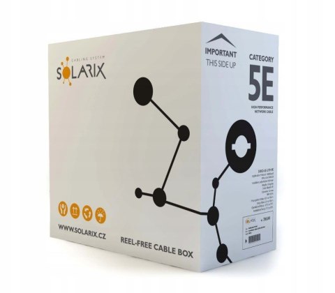 Kabel instalacyjny Solarix CAT5E UTP PE FC Kabel instalacyjny Solarix CAT5E UTP PE FC