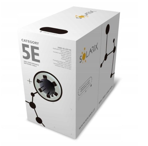 Kabel instalacyjny Solarix CAT5E UTP PE FC Kabel instalacyjny Solarix CAT5E UTP PE FC