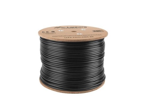 Kabel sieciowy zewnętrzne Lanberg LCF6-21CU-0305-BK (FTP; 305m; kat. 6; kolor czarny) Kabel sieciowy zewnętrzne Lanberg LCF6-21CU-0305-BK (FTP; 305m; kat. 6; kolor czarny)