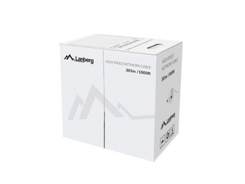 LANBERG KABEL UTP KAT.5E 305M DRUT CU ZIELONY FLUKE PASSED LCU5-12CU-0305-G LANBERG KABEL UTP KAT.5E 305M DRUT CU ZIELONY FLUKE PASSED LCU5-12CU-0305-G