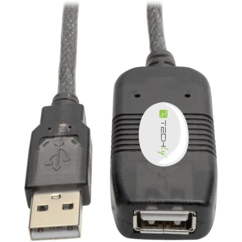 Techly IUSB-REP10TY kabel USB USB 2.0 10 m USB A Czarny Techly IUSB-REP10TY kabel USB USB 2.0 10 m USB A Czarny