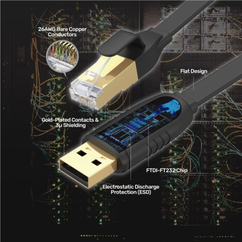UNITEK Y-SP02001B kabel sieciowy Czarny 18 m UNITEK Y-SP02001B kabel sieciowy Czarny 18 m