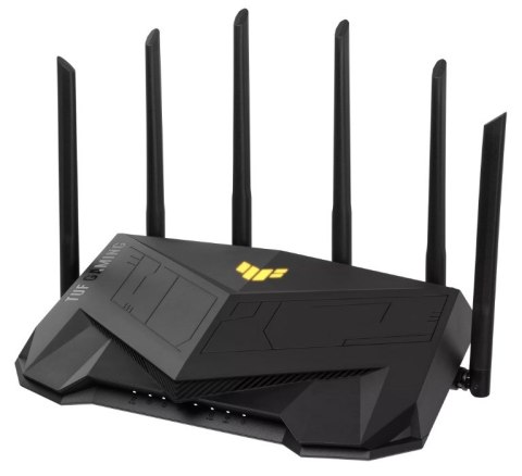 ASUS TUF Gaming AX6000 (TUF-AX6000) router bezprzewodowy Gigabit Ethernet Dual-band (2.4 GHz/5 GHz) Czarny ASUS TUF Gaming AX6000 (TUF-AX6000) router bezprzewodowy Gigabit Ethernet Dual-band (2.4 GHz/5 GHz) Czarny