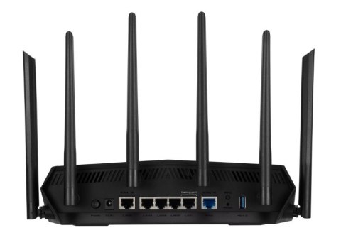 ASUS TUF Gaming AX6000 (TUF-AX6000) router bezprzewodowy Gigabit Ethernet Dual-band (2.4 GHz/5 GHz) Czarny ASUS TUF Gaming AX6000 (TUF-AX6000) router bezprzewodowy Gigabit Ethernet Dual-band (2.4 GHz/5 GHz) Czarny