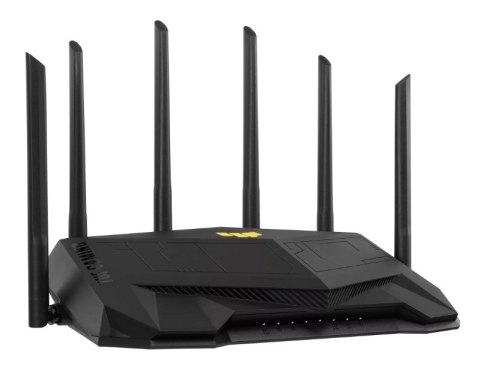 ASUS TUF Gaming AX6000 (TUF-AX6000) router bezprzewodowy Gigabit Ethernet Dual-band (2.4 GHz/5 GHz) Czarny ASUS TUF Gaming AX6000 (TUF-AX6000) router bezprzewodowy Gigabit Ethernet Dual-band (2.4 GHz/5 GHz) Czarny