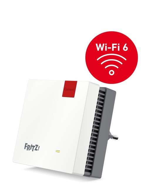 FRITZ!Repeater 1200 AX 3000 Mbit/s Przewodowa sieć LAN Wi-Fi Biały 1 szt. FRITZ!Repeater 1200 AX 3000 Mbit/s Przewodowa sieć LAN Wi-Fi Biały 1 szt.