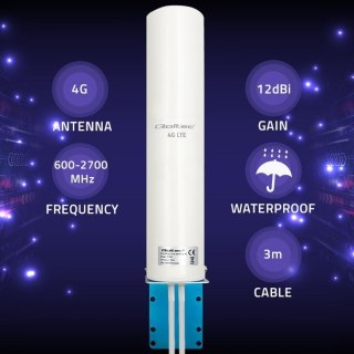 QOLTEC ANTENA 4G LTE DUAL | 12DBI | DOOKÓLNA | ZEWNĘTRZNA