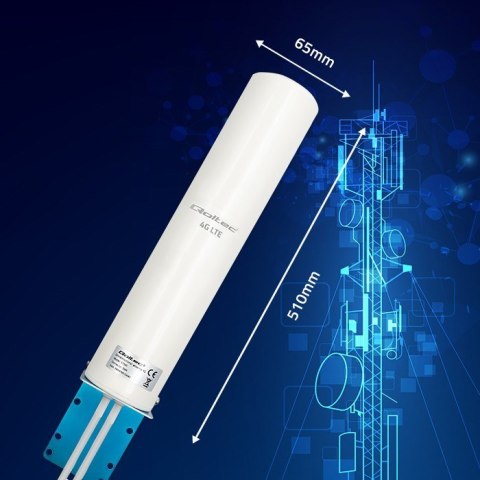 QOLTEC ANTENA 4G LTE DUAL | 12DBI | DOOKÓLNA | ZEWNĘTRZNA