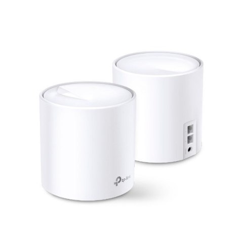 TP-Link Deco X20 (2-pack) Dual-band (2.4 GHz/5 GHz) Wi-Fi 5 (802.11ac) Biały Wewnętrzne TP-Link Deco X20 (2-pack) Dual-band (2.4 GHz/5 GHz) Wi-Fi 5 (802.11ac) Biały Wewnętrzne