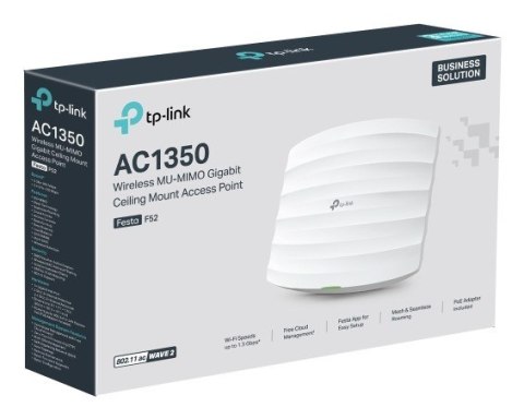 TP-Link FESTA F52 punkt dostępowy WLAN 867 Mbit/s Biały Obsługa PoE TP-Link FESTA F52 punkt dostępowy WLAN 867 Mbit/s Biały Obsługa PoE