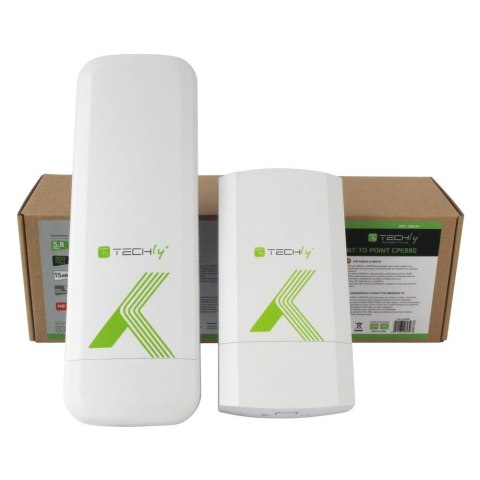 Techly I-WL-CPE880 punkt dostępowy WLAN 300 Mbit/s Biały Obsługa PoE Techly I-WL-CPE880 punkt dostępowy WLAN 300 Mbit/s Biały Obsługa PoE