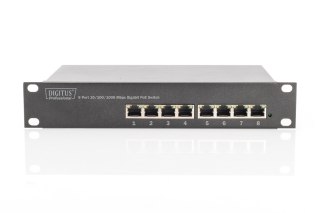 Digitus 10-calowy 8-portowy przełącznik Gigabit Ethernet PoE