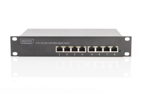 Digitus 8-portowy przełącznik gigabitowy, 10 cali, niezarządzalny Digitus 8-portowy przełącznik gigabitowy, 10 cali, niezarządzalny