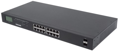 INTELLINET SWITCH GIGABIT 16X RJ45, POE+, 2X SFP, INTELLINET SWITCH GIGABIT 16X RJ45, POE+, 2X SFP,