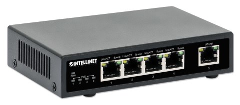 INTELLINET SWITCH GIGABIT 4X RJ45 POE+, 1X RJ45 GI INTELLINET SWITCH GIGABIT 4X RJ45 POE+, 1X RJ45 GI
