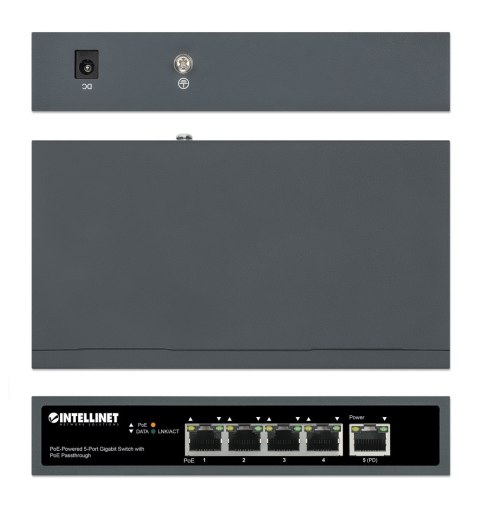 INTELLINET SWITCH GIGABIT 5X POE PASSTHROUGH ZASIL INTELLINET SWITCH GIGABIT 5X POE PASSTHROUGH ZASIL
