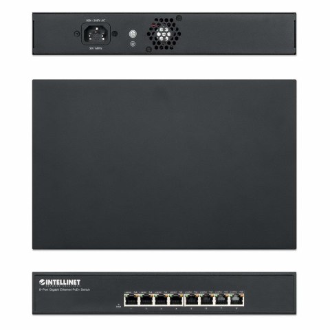 Intellinet 560641 łącza sieciowe Gigabit Ethernet (10/100/1000) Obsługa PoE Czarny Intellinet 560641 łącza sieciowe Gigabit Ethernet (10/100/1000) Obsługa PoE Czarny