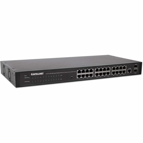 Intellinet 560917 łącza sieciowe Zarządzany Gigabit Ethernet (10/100/1000) 1U Czarny Intellinet 560917 łącza sieciowe Zarządzany Gigabit Ethernet (10/100/1000) 1U Czarny