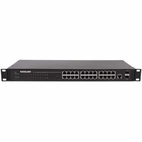Intellinet 560917 łącza sieciowe Zarządzany Gigabit Ethernet (10/100/1000) 1U Czarny Intellinet 560917 łącza sieciowe Zarządzany Gigabit Ethernet (10/100/1000) 1U Czarny
