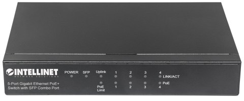 Intellinet 561174 łącza sieciowe Gigabit Ethernet (10/100/1000) Obsługa PoE Czarny Intellinet 561174 łącza sieciowe Gigabit Ethernet (10/100/1000) Obsługa PoE Czarny