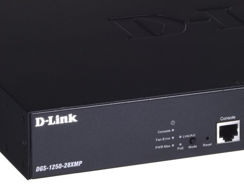 Przełącznik D-Link DGS-1250-28XMP E DGS125028XMP - Przełącznik - Światłowód