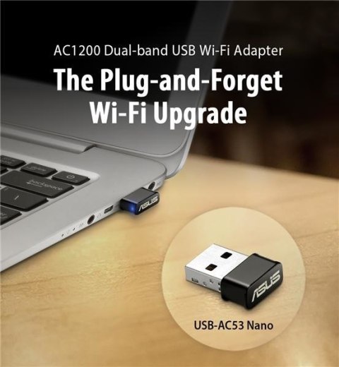 ASUS USB-AC53 Nano WLAN 867 Mbit/s ASUS USB-AC53 Nano WLAN 867 Mbit/s