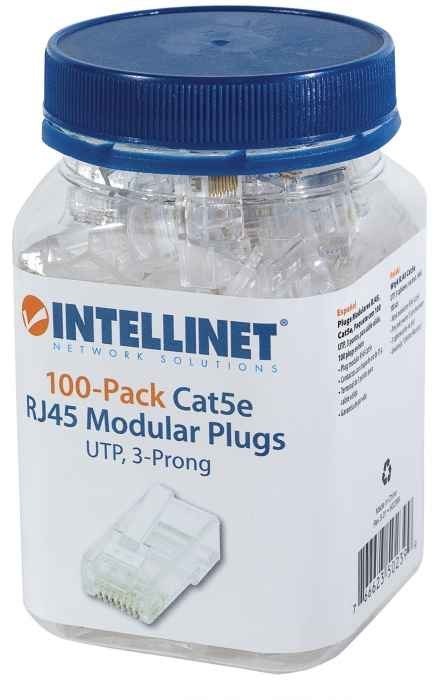 INTELLINET WTYK RJ45 8P/8C UTP CAT5E NA DRUT 100 S INTELLINET WTYK RJ45 8P/8C UTP CAT5E NA DRUT 100 S