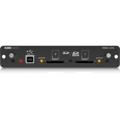 Klark Teknik DN32-LIVE Karta rozszerzenia SD/SD i USB 2.0 do serii M Klark Teknik DN32-LIVE Karta rozszerzenia SD/SD i USB 2.0 do serii M