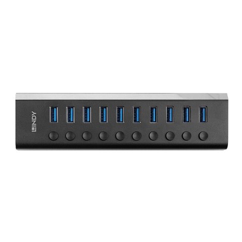 Lindy 43370 huby i koncentratory USB 3.2 Gen 1 (3.1 Gen 1) Type-B 5000 Mbit/s Czarny Lindy 43370 huby i koncentratory USB 3.2 Gen 1 (3.1 Gen 1) Type-B 5000 Mbit/s Czarny