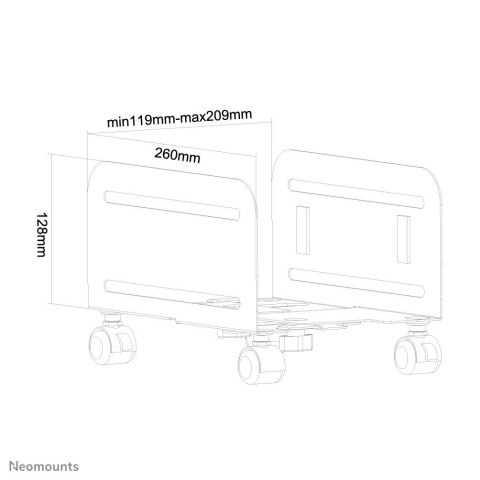 Neomounts CPU-M100BLACK uchwyt do komputera Kieszeń na kasetę na procesor Czarny Neomounts CPU-M100BLACK uchwyt do komputera Kieszeń na kasetę na procesor Czarny