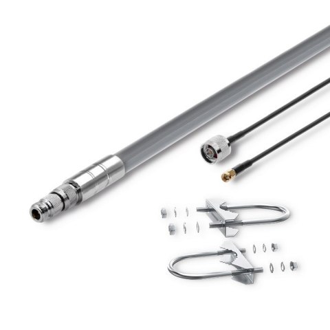 Qoltec Zestaw Antena LoRa | 5.8 dBi + kabel zasilający Qoltec Zestaw Antena LoRa | 5.8 dBi + kabel zasilający