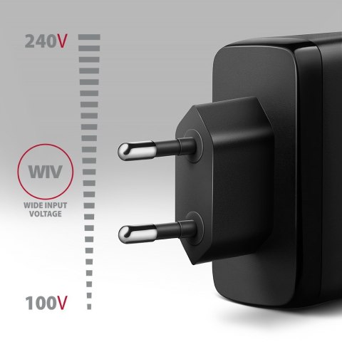 Axagon ACU-DPQ100 ładowarka do urządzeń przenośnych Komputer przenośny, Telefon komórkowy, Netbook, Laptop, Smartfon, Smartwatch Axagon ACU-DPQ100 ładowarka do urządzeń przenośnych Komputer przenośny, Telefon komórkowy, Netbook, Laptop, Smartfon, Smartwatch