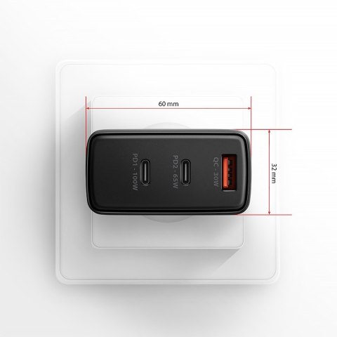 Axagon ACU-DPQ100 ładowarka do urządzeń przenośnych Komputer przenośny, Telefon komórkowy, Netbook, Laptop, Smartfon, Smartwatch Axagon ACU-DPQ100 ładowarka do urządzeń przenośnych Komputer przenośny, Telefon komórkowy, Netbook, Laptop, Smartfon, Smartwatch