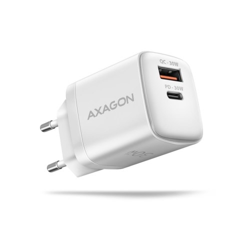 Axagon ACU-PQ30W Ladegerät QC3.0.4.0/AFC/FCP/PPS/Apple+ PD USB-C 30W - weiß - USB Typ C Telefon komórkowy, Smartfon, Smartwatch, Axagon ACU-PQ30W Ladegerät QC3.0.4.0/AFC/FCP/PPS/Apple+ PD USB-C 30W - weiß - USB Typ C Telefon komórkowy, Smartfon, Smartwatch,