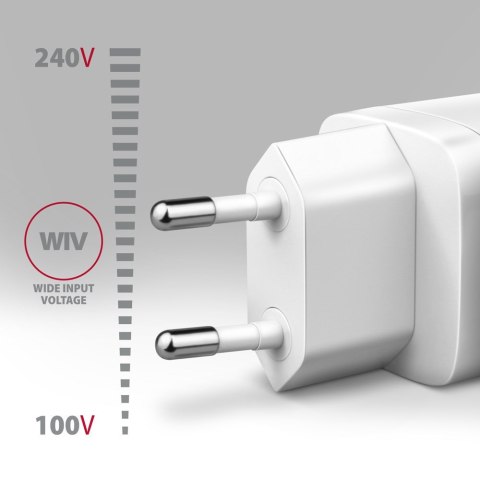 Axagon ACU-PQ30W Ladegerät QC3.0.4.0/AFC/FCP/PPS/Apple+ PD USB-C 30W - weiß - USB Typ C Telefon komórkowy, Smartfon, Smartwatch, Axagon ACU-PQ30W Ladegerät QC3.0.4.0/AFC/FCP/PPS/Apple+ PD USB-C 30W - weiß - USB Typ C Telefon komórkowy, Smartfon, Smartwatch,