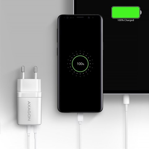 Axagon ACU-PQ30W Ladegerät QC3.0.4.0/AFC/FCP/PPS/Apple+ PD USB-C 30W - weiß - USB Typ C Telefon komórkowy, Smartfon, Smartwatch, Axagon ACU-PQ30W Ladegerät QC3.0.4.0/AFC/FCP/PPS/Apple+ PD USB-C 30W - weiß - USB Typ C Telefon komórkowy, Smartfon, Smartwatch,