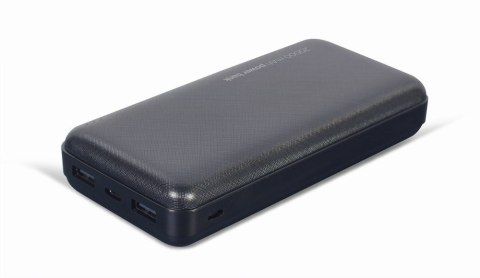 GEMBIRD POWERBANK 20000 MAH 2X USB, CZARNY GEMBIRD POWERBANK 20000 MAH 2X USB, CZARNY
