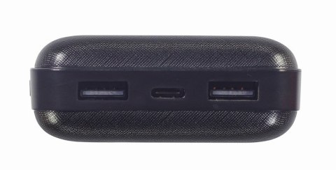 GEMBIRD POWERBANK 20000 MAH 2X USB, CZARNY GEMBIRD POWERBANK 20000 MAH 2X USB, CZARNY